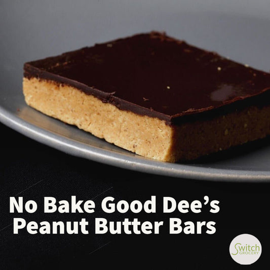 No Bake Sugar Free Low Carb Peanut Butter Bars Recipe with Good Dee's Mix on SwitchGrocery