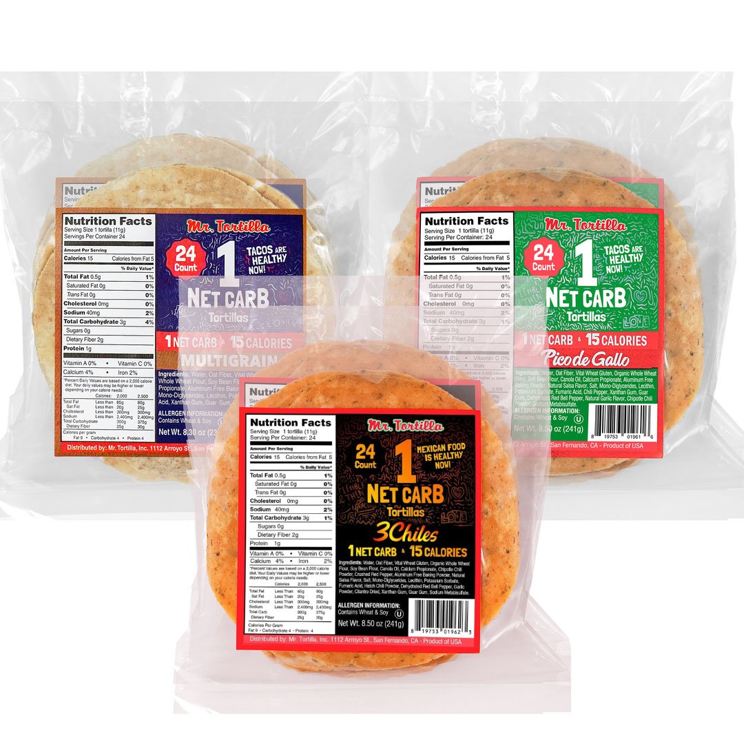 Mr Tortilla Low Carb Tortillas Buy Keto Tortillas & 1 Net Carb
