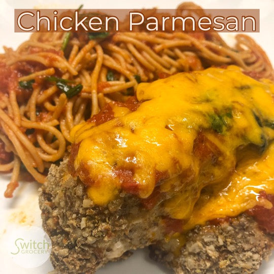 Keto- Friendly “Breaded” Chicken Parmesan