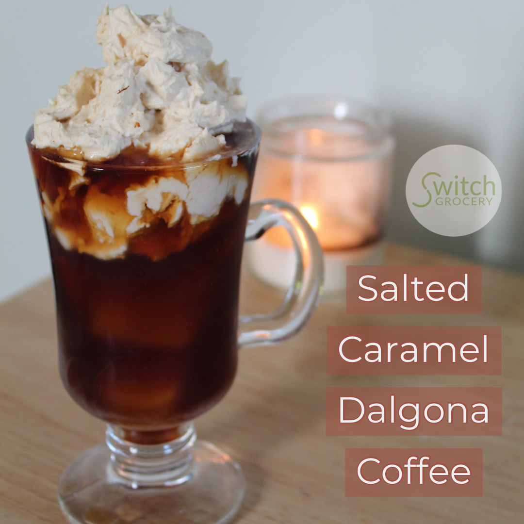 Salted Caramel Dalgona Coffee