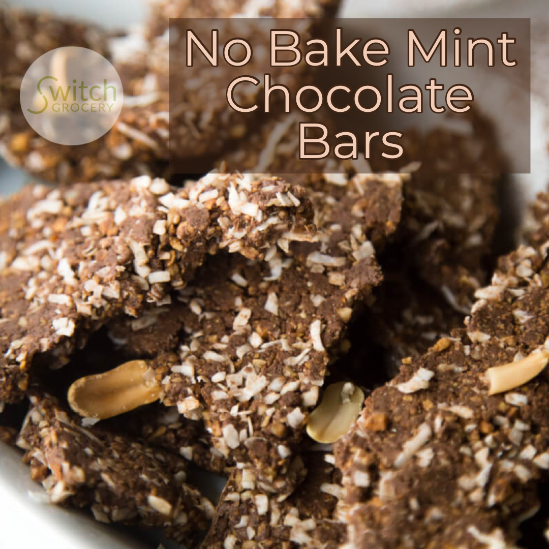 Chocolate Mint No Bake Bars