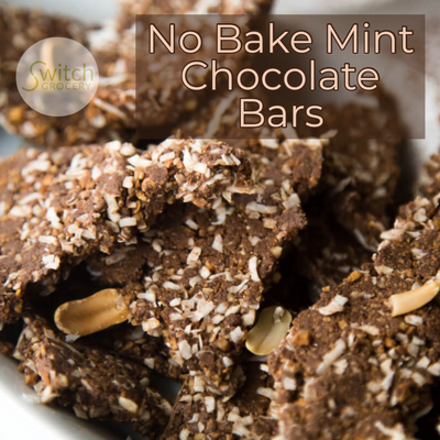 Chocolate Mint No Bake Bars
