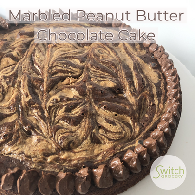 Marbled Peanut Butter Chocolate Cake