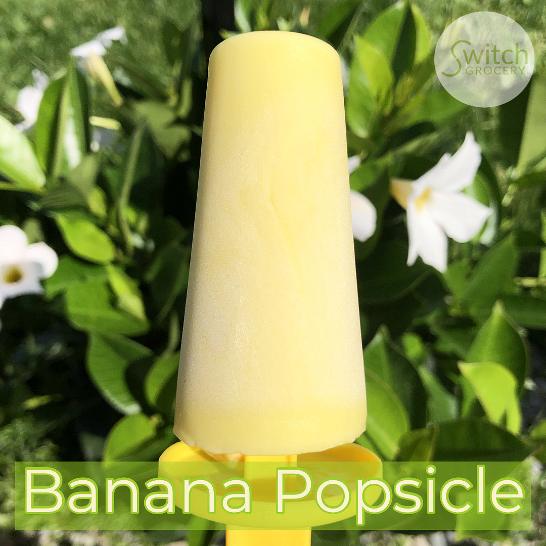 Sugar Free Keto Banana Popsicle with Keto Chow on SwitchGrocery