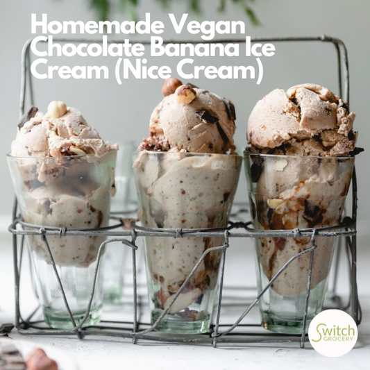 JOI nut milk base Best Homemade No-Churn, Easy Vegan Chocolate Banana Ice Cream (Nice Cream) Recipe on SwitchGrocery Canada