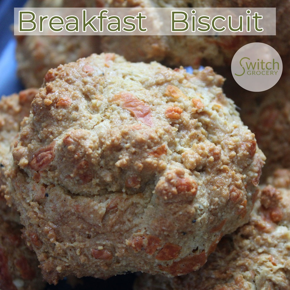 Low Carb, Cheesy Breakfast Biscuits
