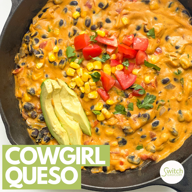 Core and Rind vegan cashew cheese sauce cowgirl queso recipe on SwitchGrocery Canada