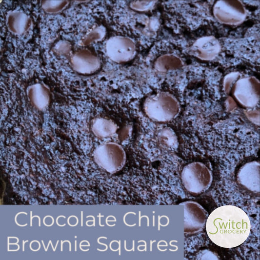 Sugar Free Chocolate Chip Grain Free Brownie Squares