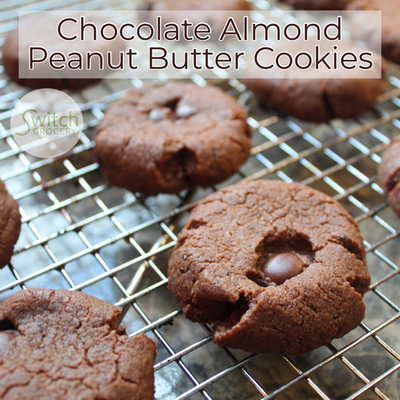 Chocolate Almond Peanut Butter Cookies