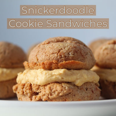 Snickerdoodle Cookie Pies with Pumpkin Spice Frosting