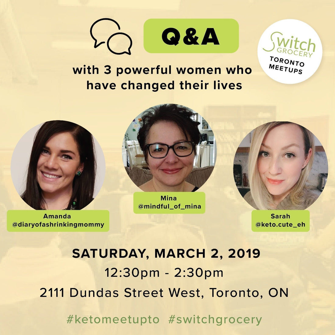 IG photo - SwitchGrocery Keto Paleo Meetup diaryofashrinkingmommy mindfulofmina ketocuteeh March 2019