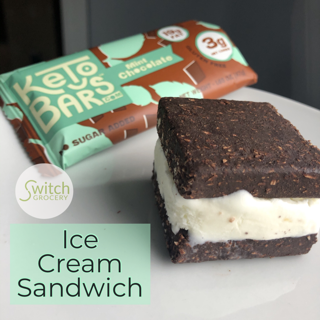 Keto Low Carb Sugar Free Ice Cream Sandwich