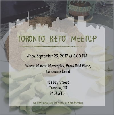 Toronto Keto Meetup - September 29, 2017