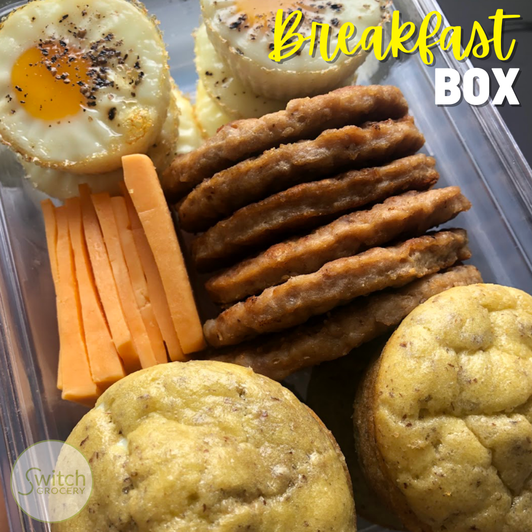 Easy keto & low carb breakfast box recipe on switchgrocery canada