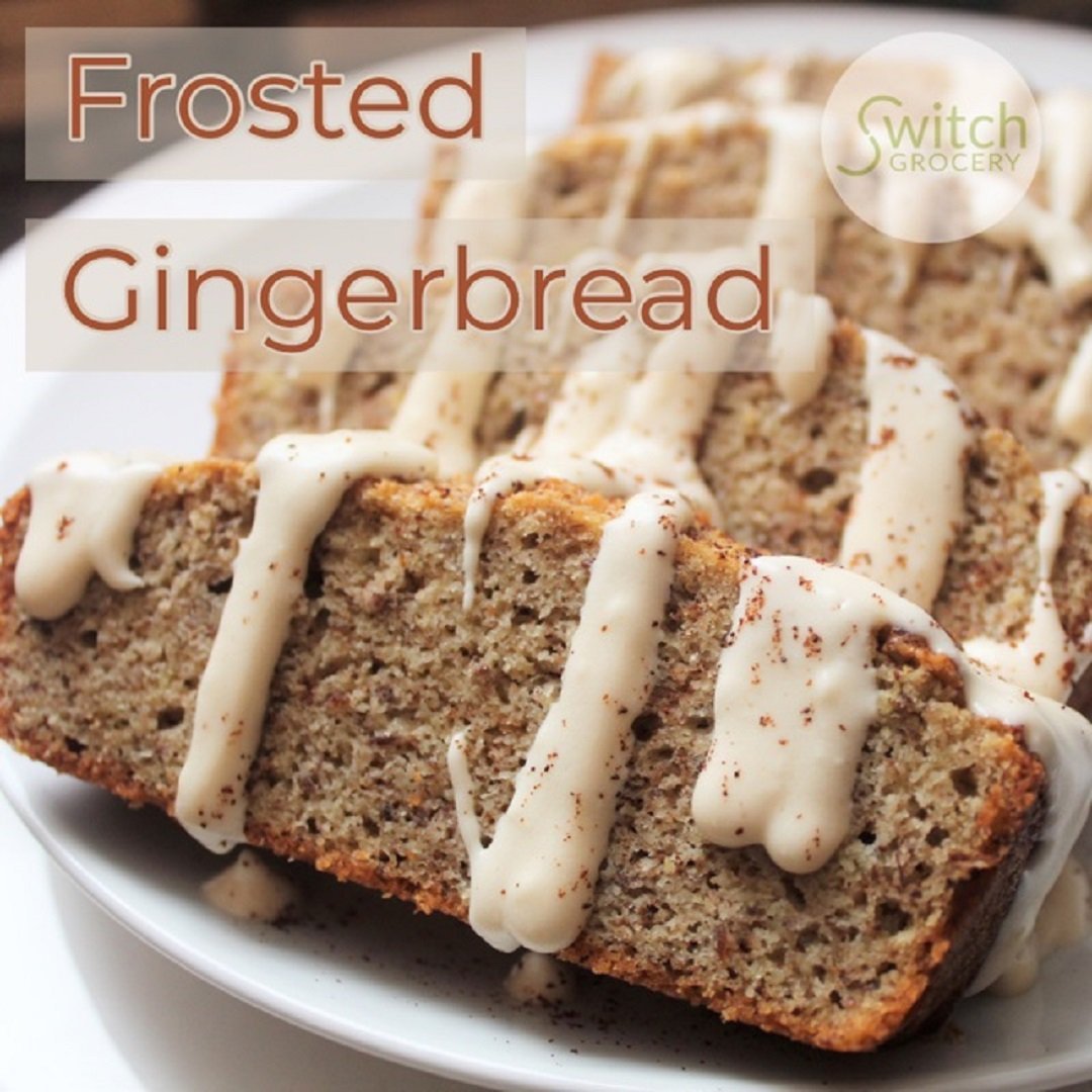 Low Carb, Keto Frosted Gingerbread