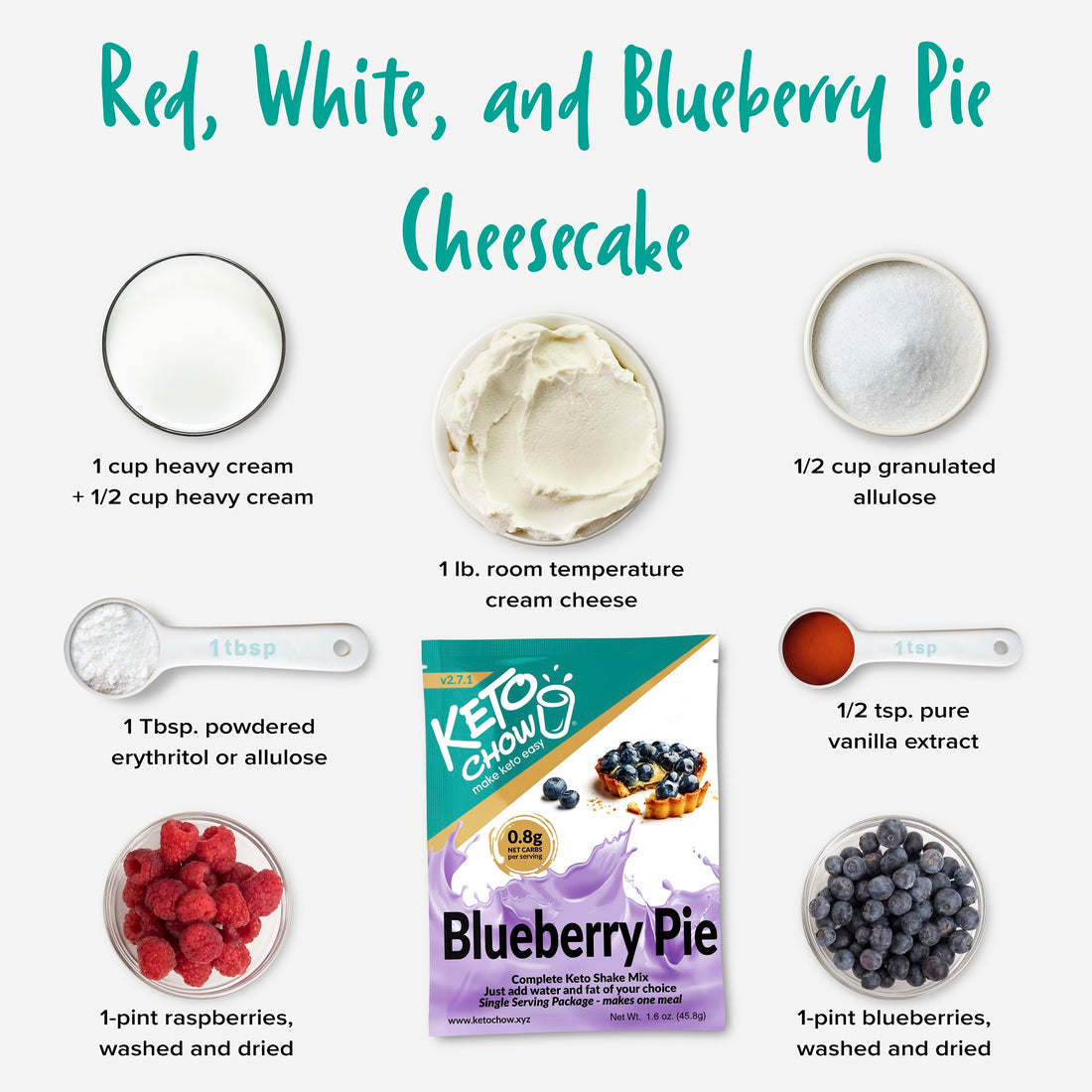 Red, White, Blue, Blueberry Pie Cheesecake Recipe on SwitchGrocery Canada