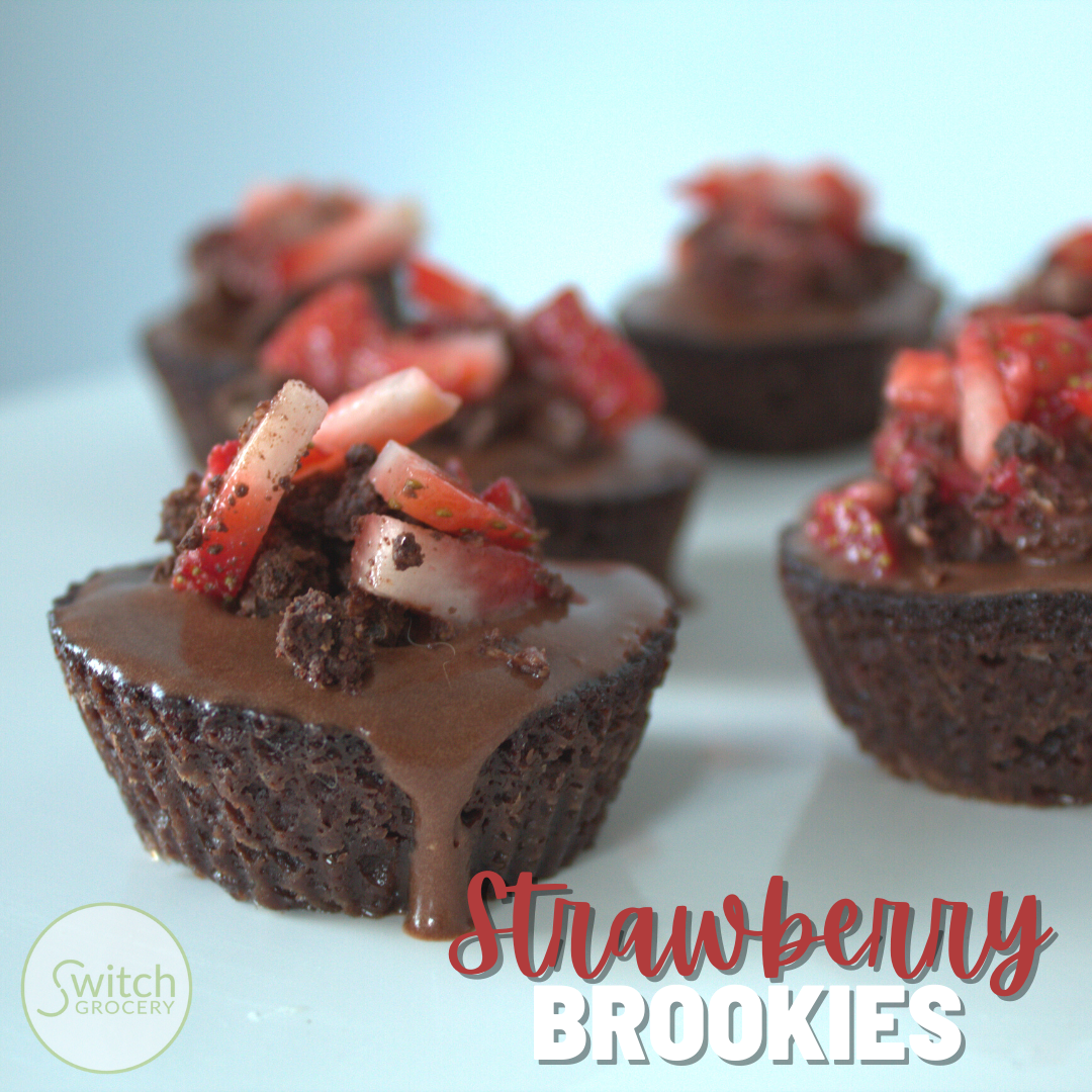 Strawberry Brookie (Brownie Cookie)