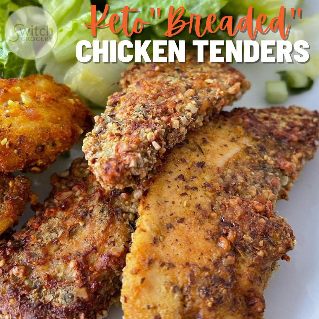 Keto low carb breaded chicken tenders recipe