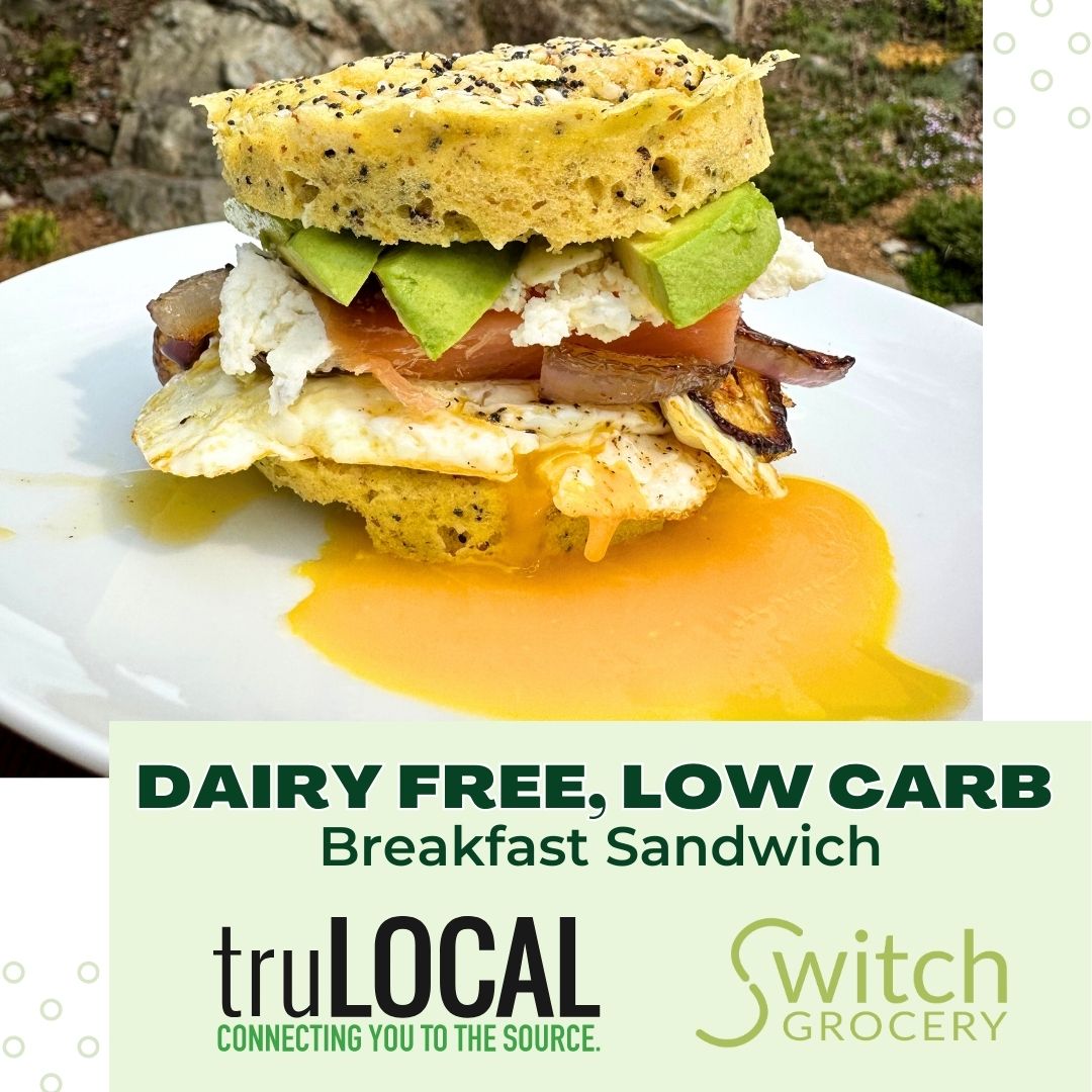 Dairy Free, Low Carb Breakfast Sandwich