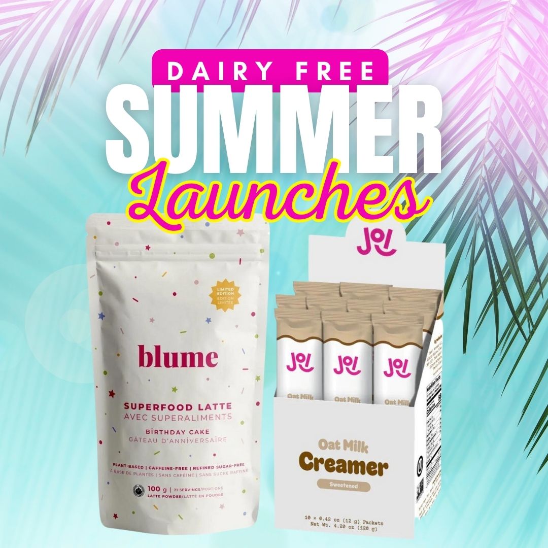 3 Delicious Dairy Free Launches - JOI Coffee Creamer, Mindful Monk Hazelnut and Blume Birthday Cake