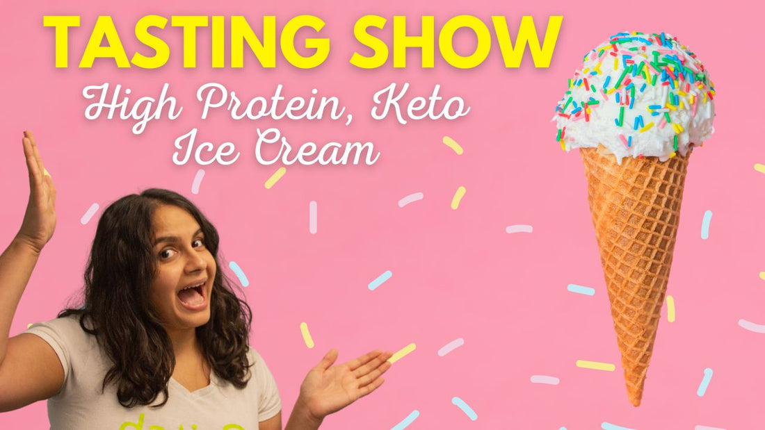 Tasting Show - Keto Chow Ice Cream made with Ninja Creami - low carb and sugar free, diabetes friendly, on SwitchGrocery Canada YouTube