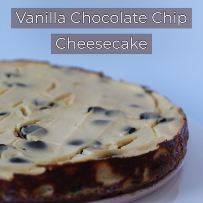Vanilla Chocolate Chip Cheesecake