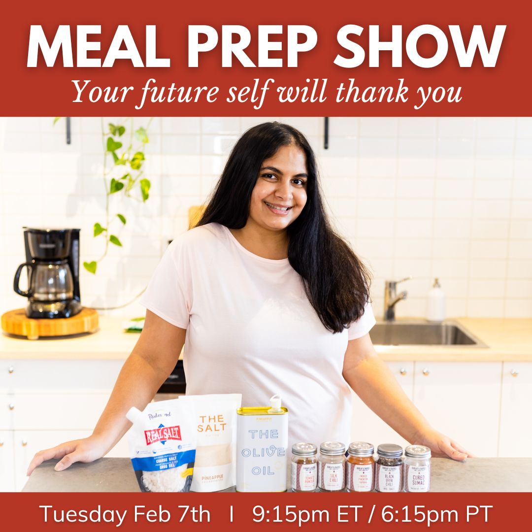 Weekly Live Show Instagram Facebook Cover Self Care Meal Prep Show on SwitchGrocery Canada