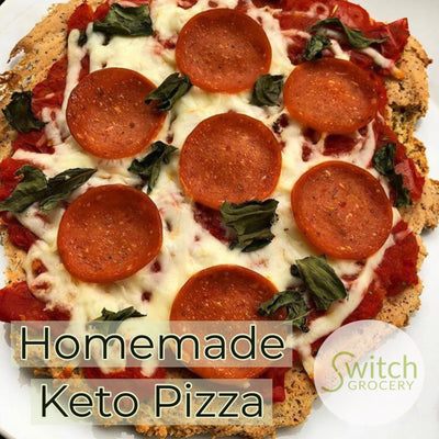 Homemade Low Carb, Keto Pizza
