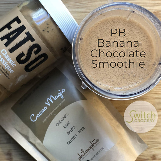 Peanut Butter Banana Chocolate Low Carb Keto Smoothie - Shop SwitchGrocery Canada