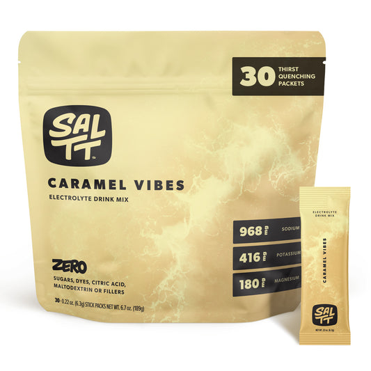 SALTT - Caramel Vibes Electrolytes Powder Flavored Drink Mix - 30 Hydration Packets