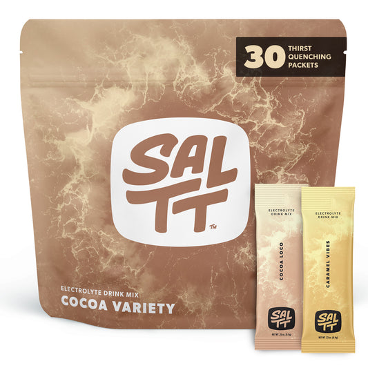 SALTT - Cocoa Variety Electrolytes Powder Flavored Drink Mix - 30 Hydration Packets