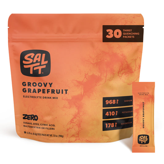 SALTT - Groovy Grapefruit Electrolytes Powder Flavored Drink Mix - 30 Hydration Packets
