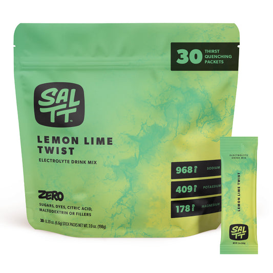 SALTT - Lemon Lime Twist Electrolytes Powder Flavored Drink Mix - 30 Hydration Packets