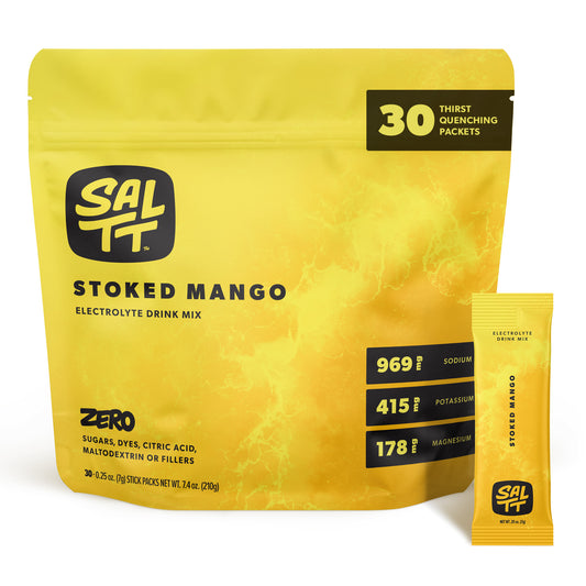 SALTT - Stoked Mango Electrolytes Powder Flavored Drink Mix - 30 Hydration Packets