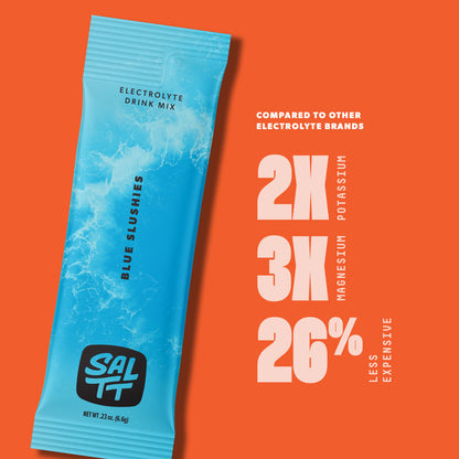 SALTT - Blue Slushie Electrolytes Powder Flavored Drink Mix - 30 Hydration Packets