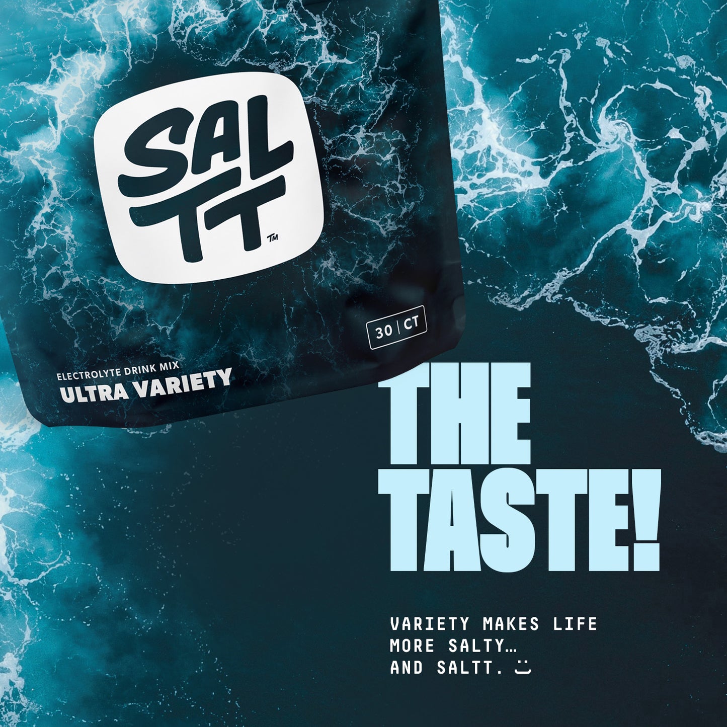 SALTT - Ultra Variety Electrolytes Powder Flavored Drink Mix - 30 Hydration Packets