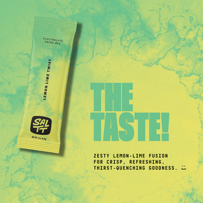 SALTT - Lemon Lime Twist Electrolytes Powder Flavored Drink Mix - 30 Hydration Packets