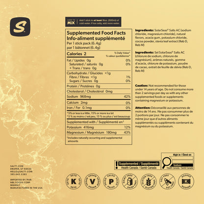 SALTT - Caramel Vibes Electrolytes Powder Flavored Drink Mix - 30 Hydration Packets