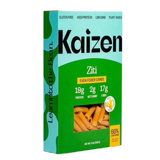 Kaizen 2g net carb ziti pasta keto pasta