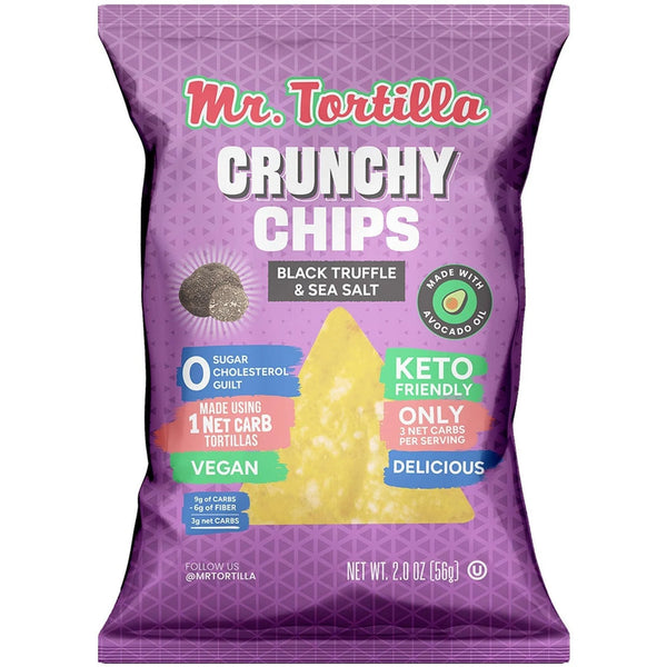 Mr. Tortilla - Black Truffle & Sea Salt Chips, 2oz