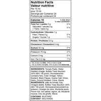 Buster Rhinos Sugar Free Bourbon BBQ Sauce Nutrition  on SwitchGrocery