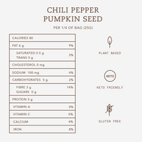 Eve's Crackers Chili pepper Pumpkin Seed Nutritional on SwitchGrocery