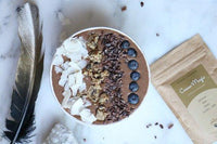 Make delicious smoothies with Philosophie Cacao Magic Superfood Protein