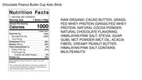 Keto Brick Chocolate Peanut Butter Cup Nutrition on SwitchGrocery