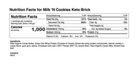 Keto Brick Milk and Cookies Keto Bar on SwitchGrocery Nutrition