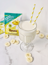 Keto Chow Canada Banana Shake Sample shake on SwitchGrocery Canada