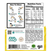 Keto Chow Canada Banana Shake Sample Nutrition on SwitchGrocery Canada
