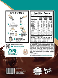 Keto Chow Canada Sample Pack Nutrition Information on SwitchGrocery Canada