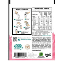 Keto Chow Raspberry Cheesecake Nutrition on SwitchGrocery Canada