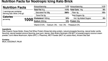 Keto Brick - Nootropic Icing